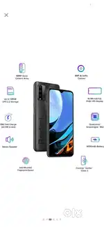 Redmi 9 power bettry 6000 Ram 6 rom 128 good condition mobile phone
