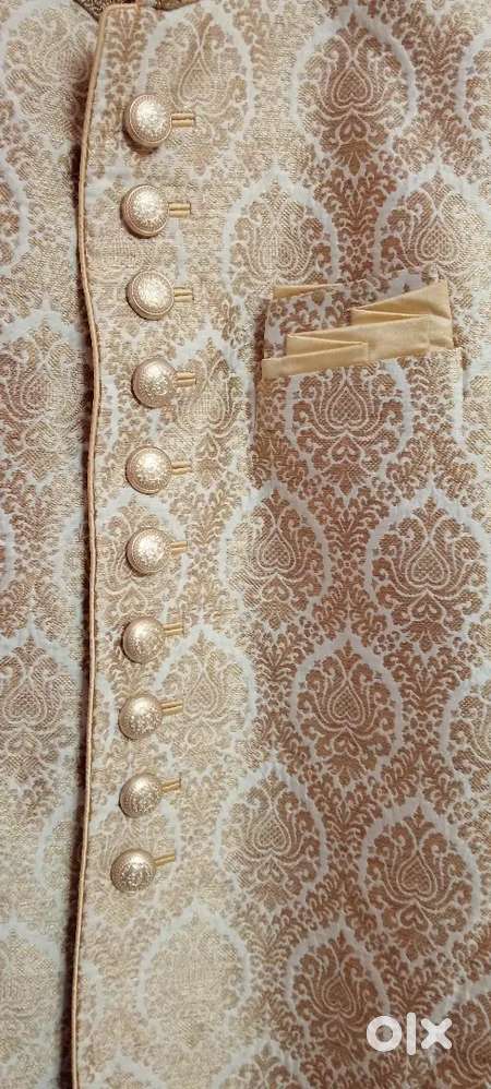 Sherwani Golden – Size 38 – Attached Images - Excellent Condition