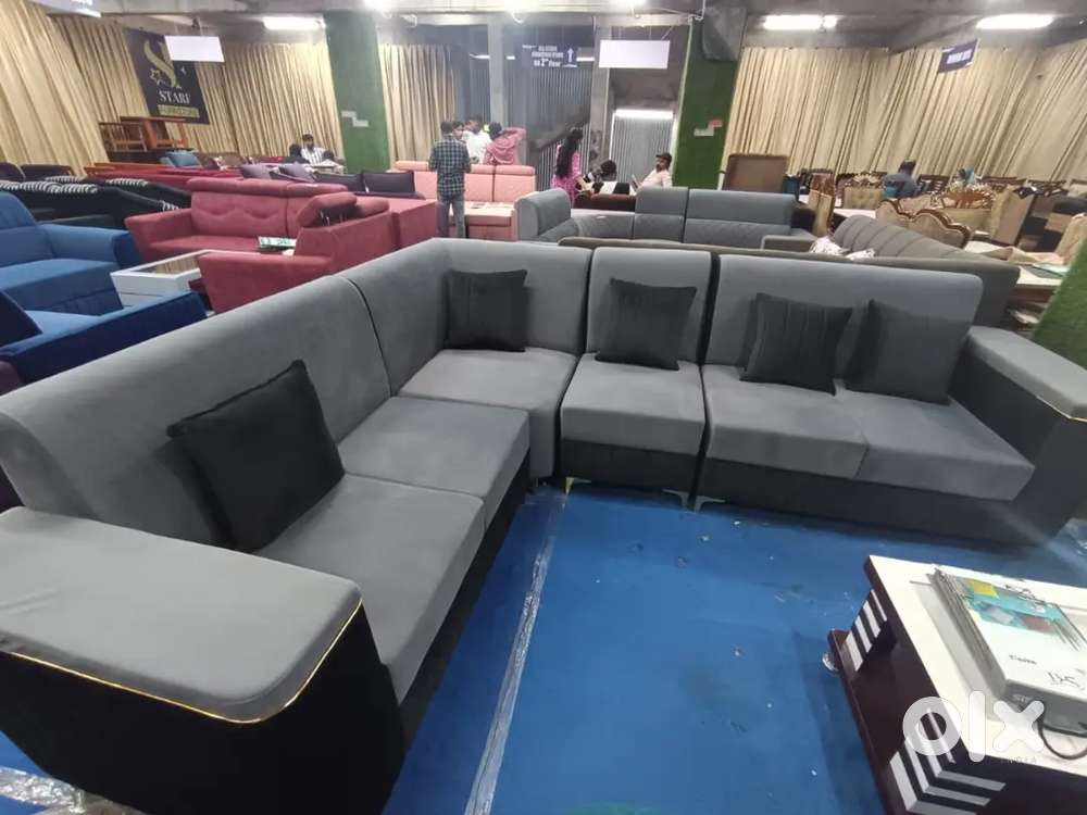 Brand new model L shape sofa set available in starf premium furniture