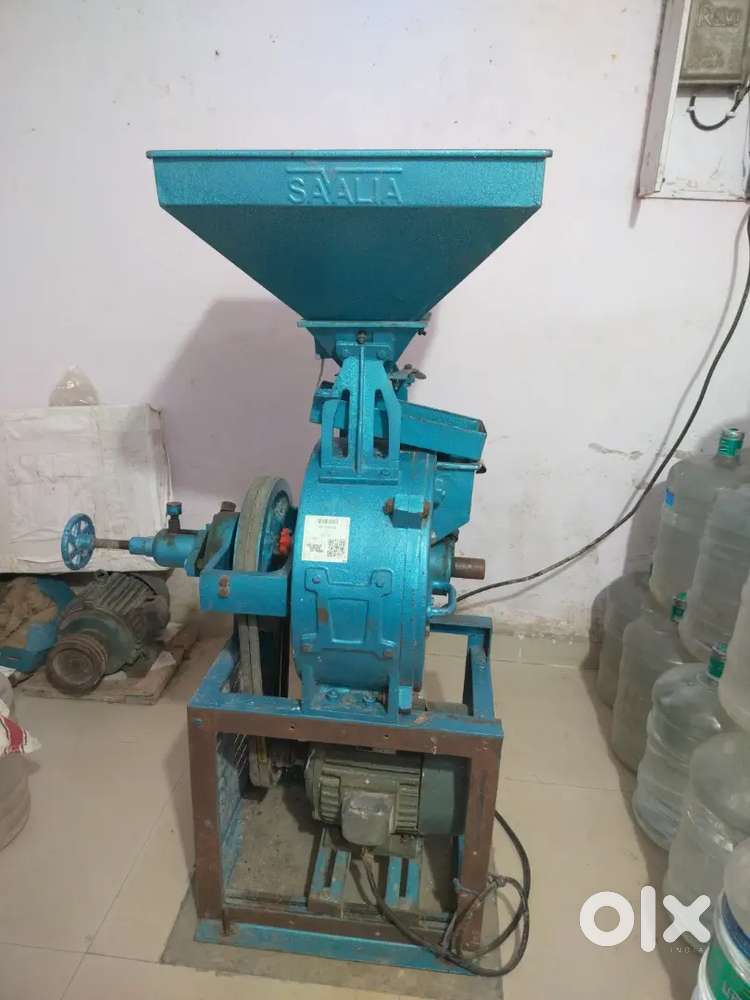 Flour machine (Aata chakki ) + 5HP motor