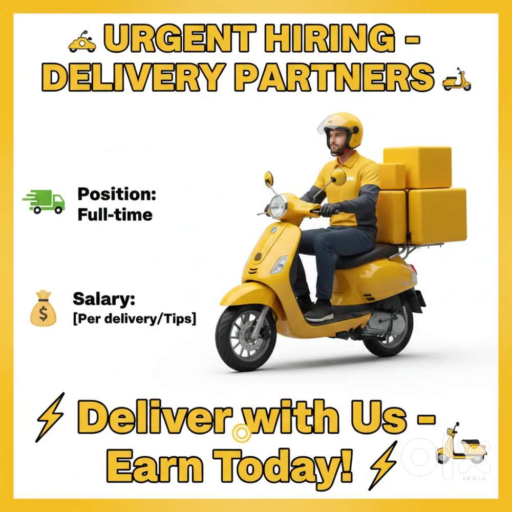 ഡെലിവറി എക്സിക്യൂട്ടീവിനെ ആവിശ്യമുണ്ട്