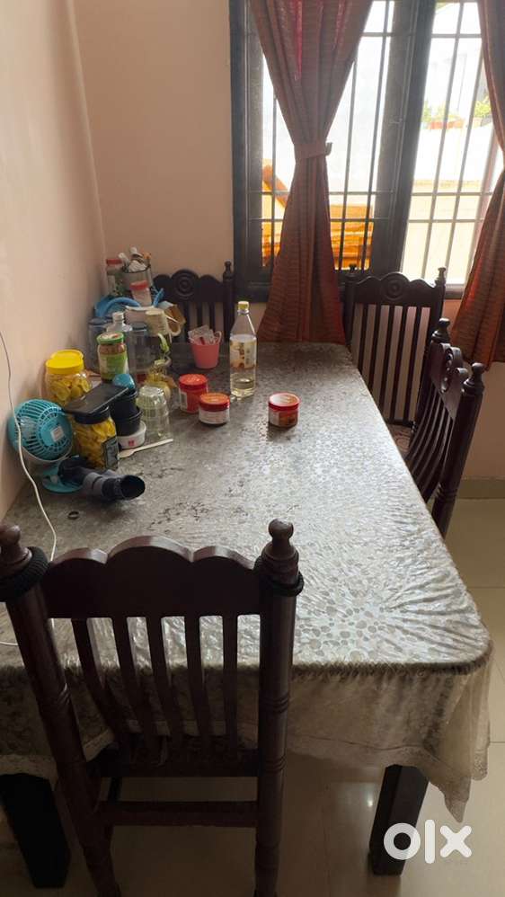 Dining Rectangle 4 seater, Iron table  and Round Dining table