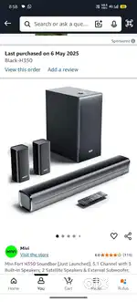 Sound bar set 350 watt 5.1 channel