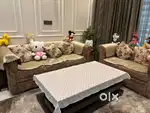 Sofa set 10 seater + dining table 8 chairs