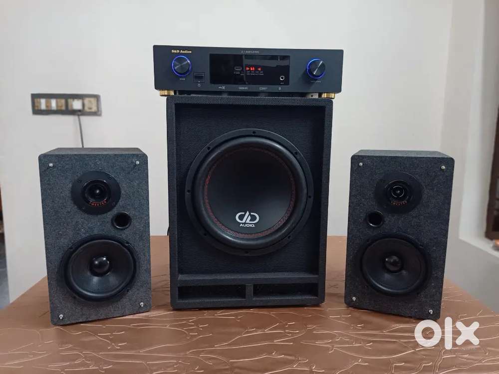 5.1 and 2.1 amplifier and all type boxes.