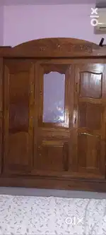 Teak shelf almirah 3 door