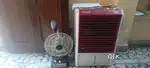 Combo of one mini cooler one charging fan with light