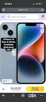 I phone 14 starlight & blue also 128 gb