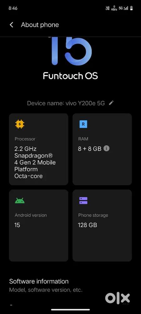Vivo y200e 5G