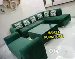 HAMZA FURNITURE NEW DESIGNER PLYWOOD L sofa set