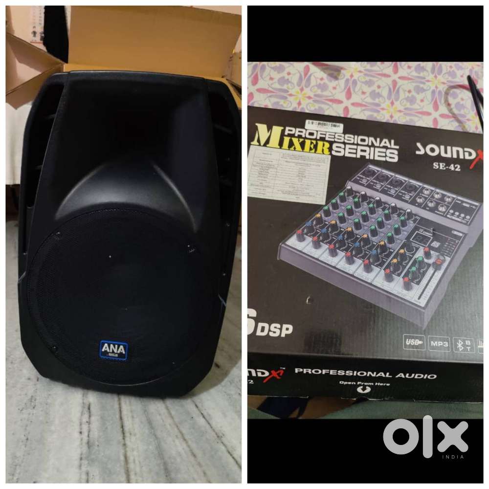 Ahuja ABA-5000 Power Amplifier  & SoundX SE-42 Professional Audio Mix