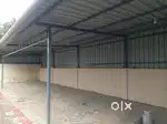 Godown and car shed
