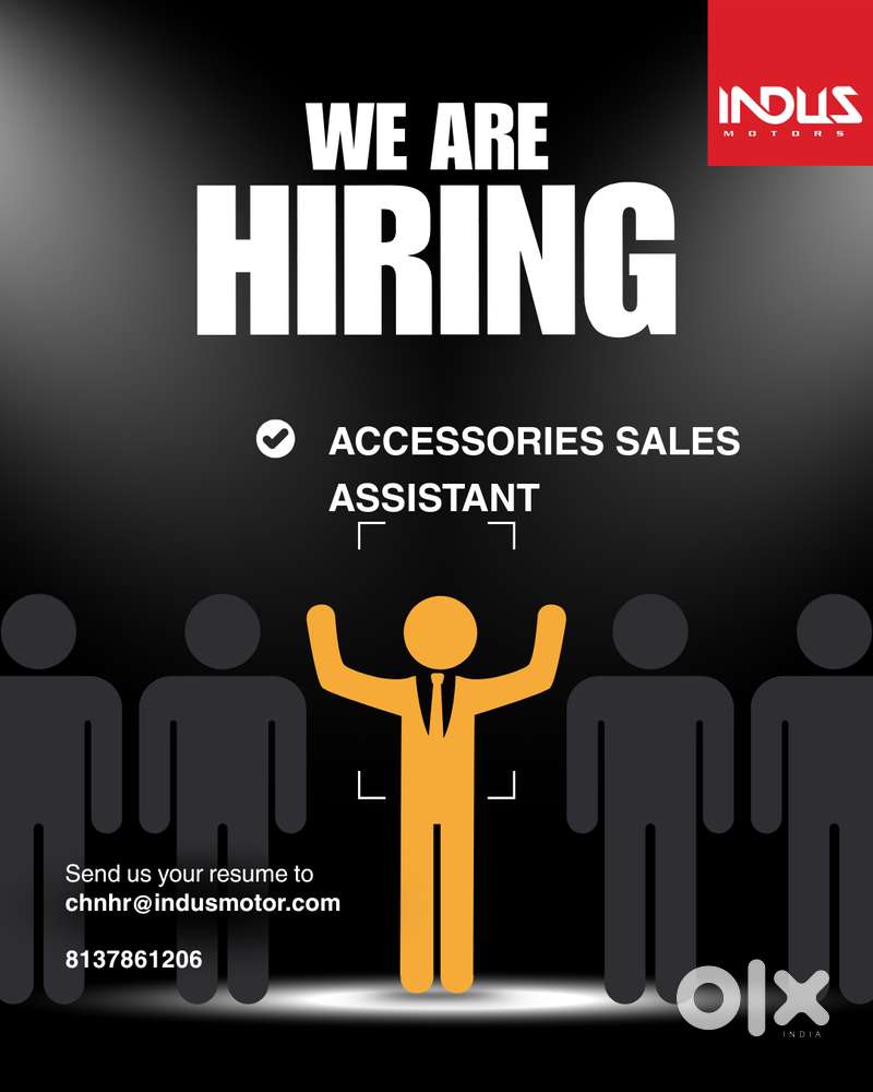 we are hiring accessories sales assistant