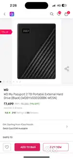 Western Digital 2TB Hard Disk