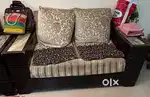 Sofa set .. cream in colour and 5 seater