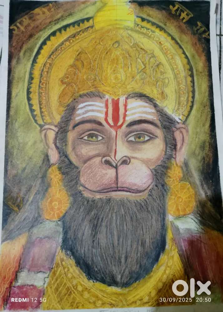 Hanuma colour drawing