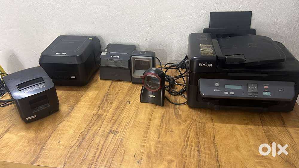 Thermal printer , barcode printers , scanners, weighing scale etc