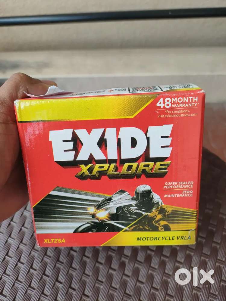 New Exide bike battery with 48 months warranty