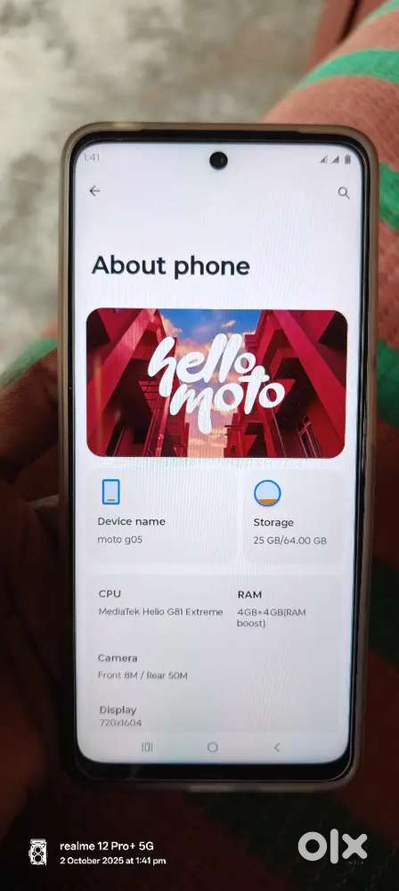 Moto g05 4/64 2 Month old