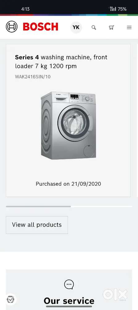 Bosch Serie 4 Front load Washing Machine
