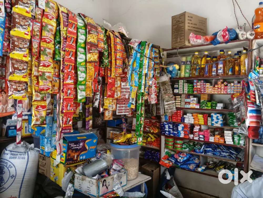 Provision Store items with furniture and Racks