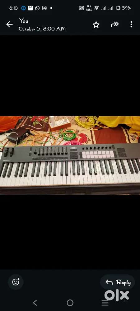 Novation launchkey mk4 midi keyboard