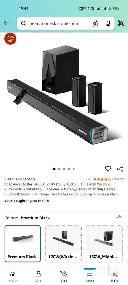 Boat Avante 5400 D soundbar