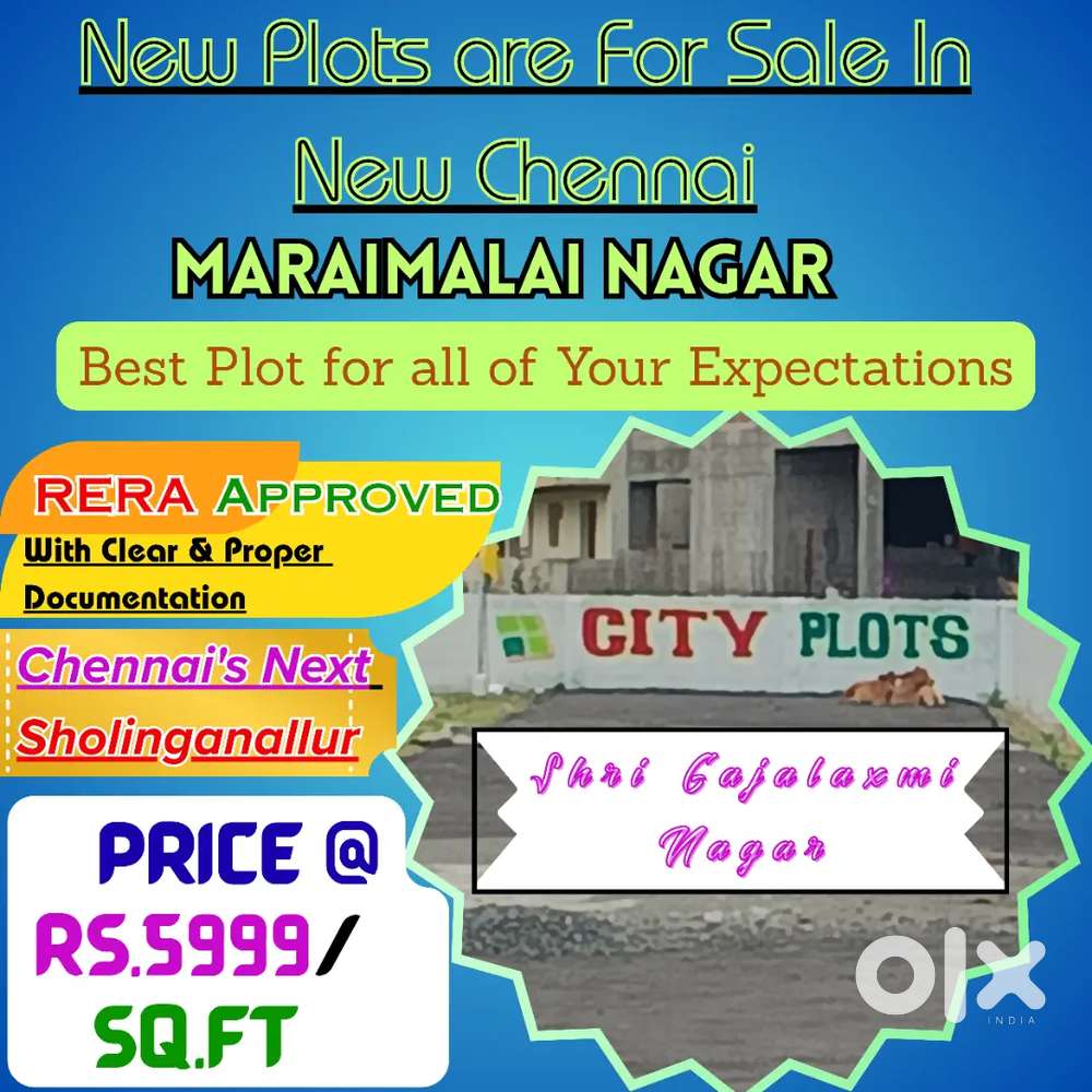 Cityplots Layout at Maraimalai nagar Just for Rs.2800/sq.ft