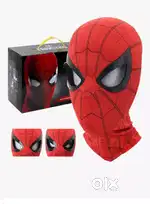 3D Spide Mask with Moving Eyes, Jaw Motion Activated Blinking Eyelid