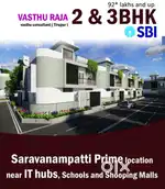 Saravanampatti IT PARK Near 2 BHK House For Sale