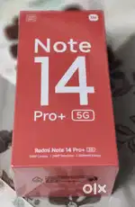 Redmi note 14 pro+ New (1month)