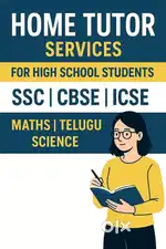 Home tutor for High School Maths, Telugu, Science