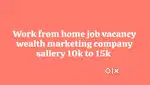 Work from home job vacancy