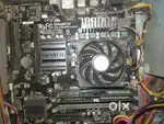 motherboard with processor and ram.