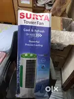 TOWER FAN for ROOM, Brand NEW, GREEN & WHITE BODY  IN EXCELLENT