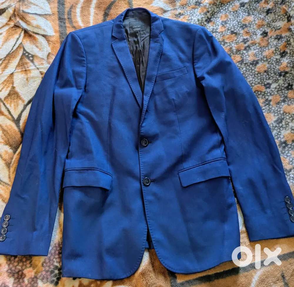 Zara Royal Blue Blazer/Coat/Jacket/Suit