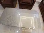 1 CENTER TABLE WITH GLASS TOP FOR SALE