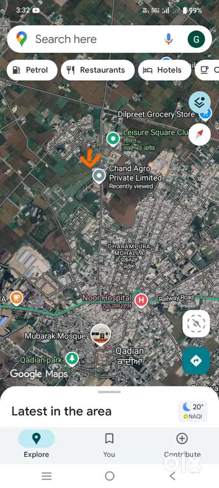 30 × 30 ft plot sale  Qadian city