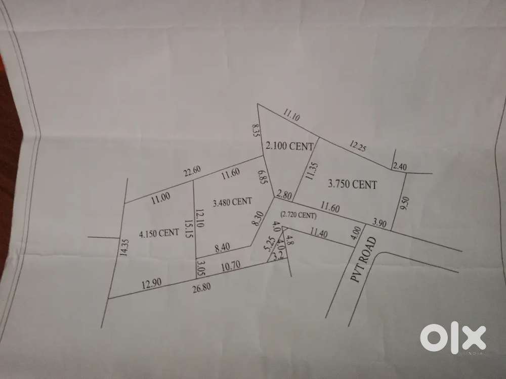 6cent and 9 cent plot for sale, mannanthala