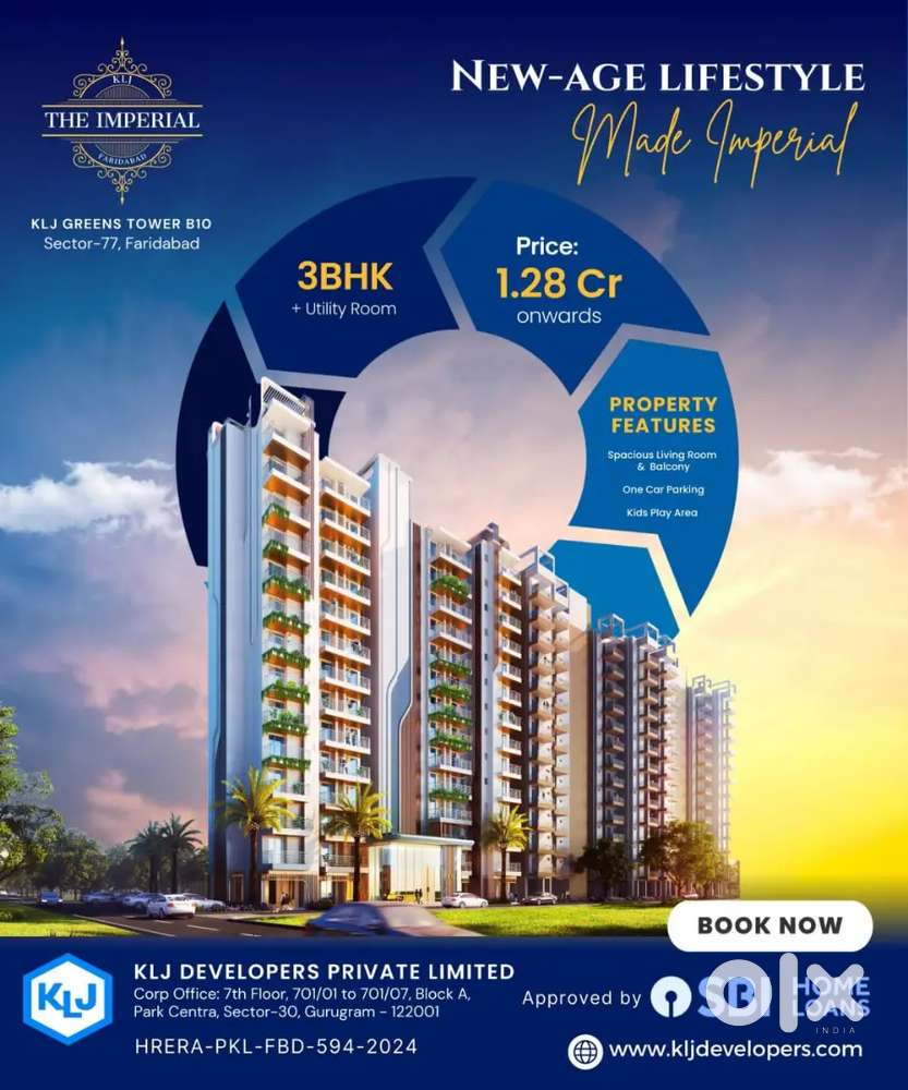 3bhk ready to move in sector 77 faridabad