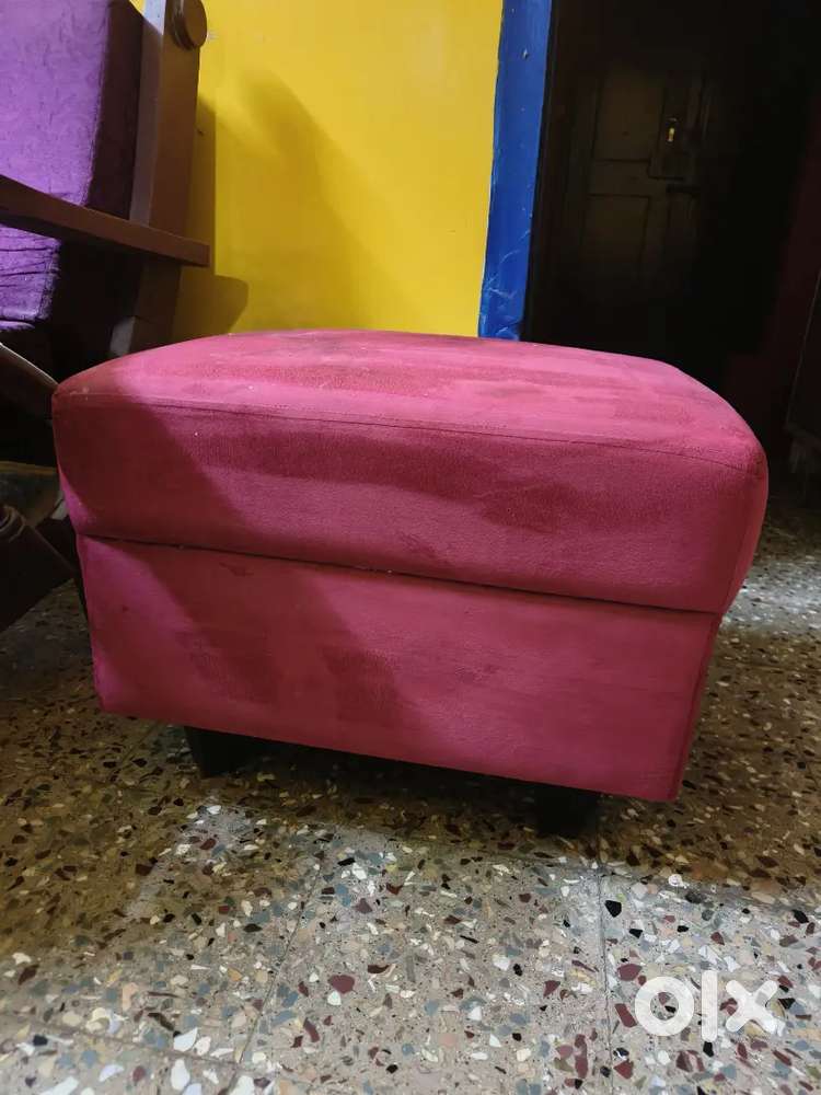 Velvet Red Teapoy table excellent condition