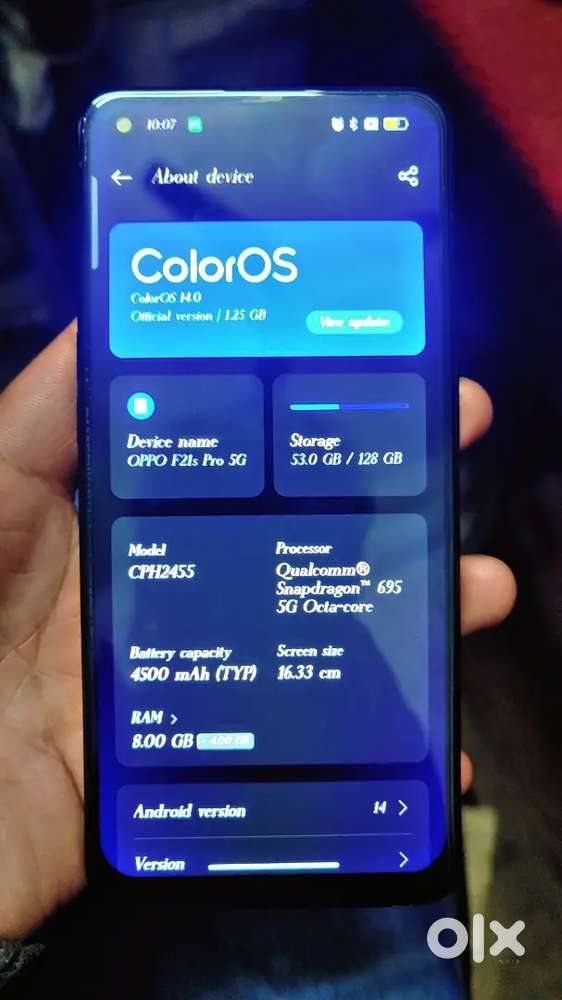 Oppo f17 pro 5g 8 128