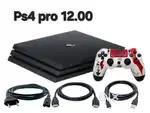 Ps4 pro 12.00 with 10 games and 1 Remote