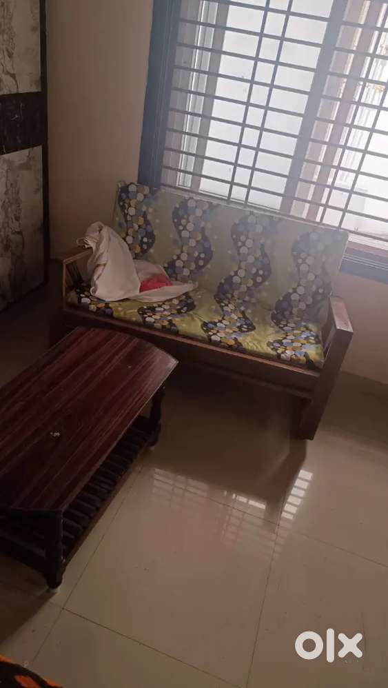 Swing (uyyala), nilkamal table,study chair,teakwood 2seating wire sofa