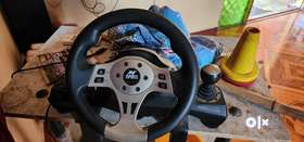 Ant E Sports Gw190 Race Steering Wheel,Universal Usb I 270 Degree Rotation With 2 Large Pedals And S...