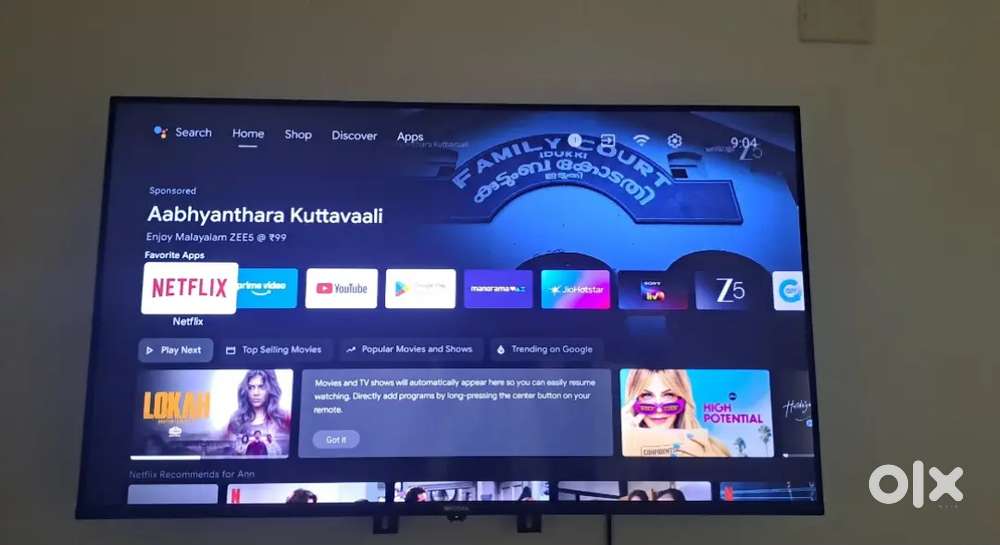 Kodak android google smart tv 43 inch excellent