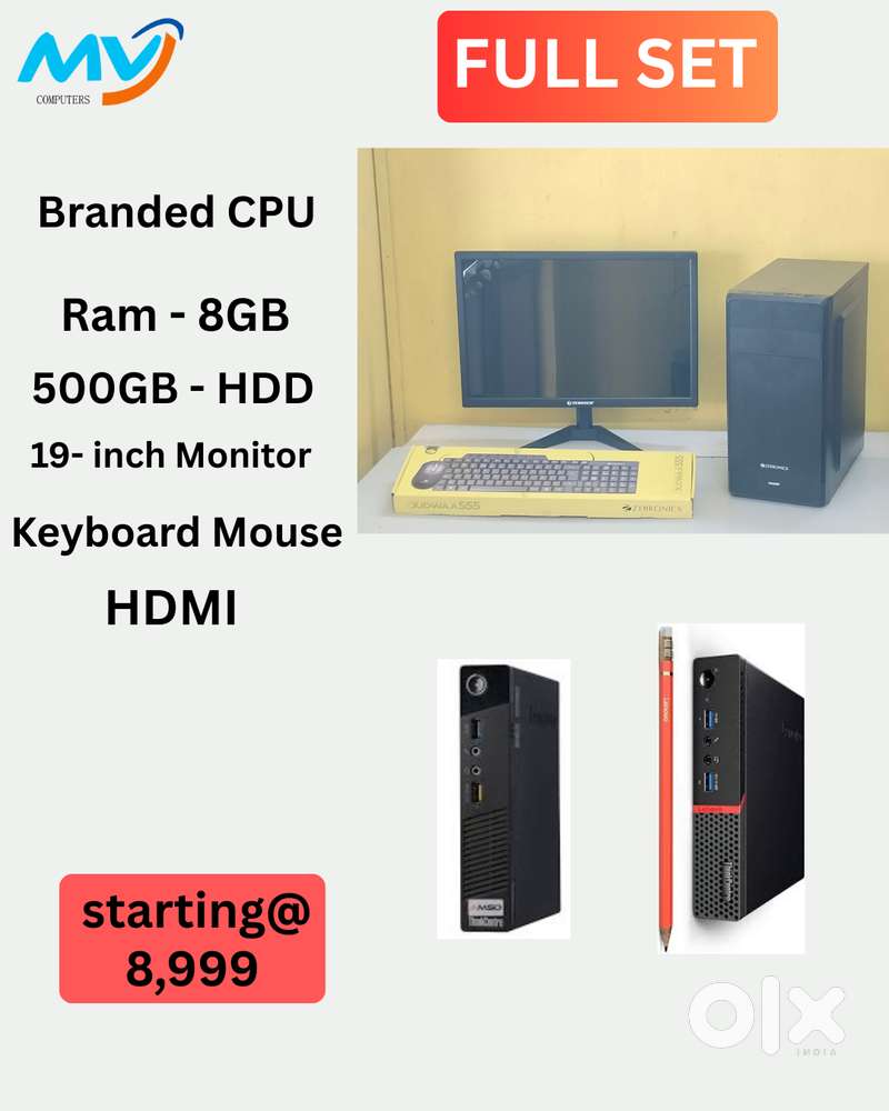 Desktop Laptop CPU Full Set i3-i5-i7  Available @ Low Price  Full Set