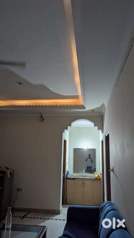 3 bhk flat fully furnished couple boys 1 room available  flatmate