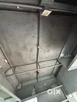 Tea van with kitchen appliances