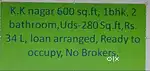 Resale flat @ K.K Nagar